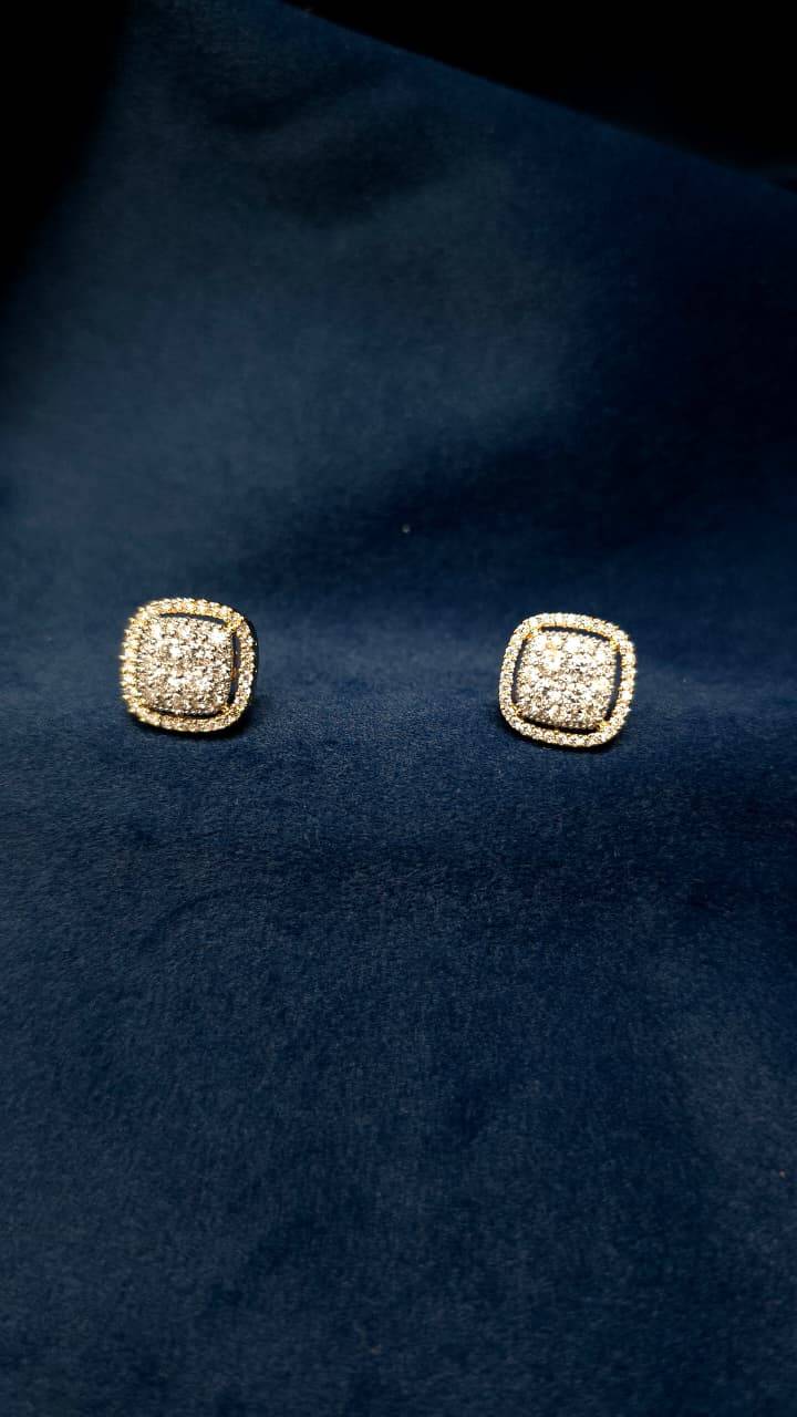 Diamond Lookalike Pendant Set- Large-Design 5